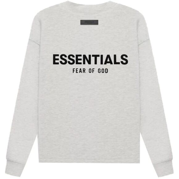 FEAR OF GOD ESSENTIALS Light Oatmeal Relaxed SweatshirtXL NWT FOG Bag